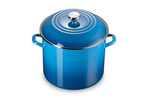 Le Creuset Enamel on Steel Traditional Stockpot, 16 qt., Marseille with Stainless Steel Knob