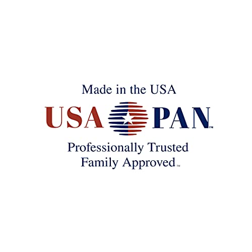 USA Pan Bakeware Aluminzed Steel 5-Piece Set Half, Cookie Sheet, Loaf, Square, Round Cake Pan