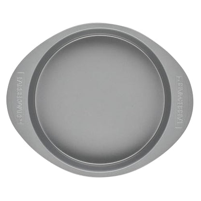 Farberware Nonstick Bakeware Baking Pan / Nonstick Cake Pan, Round - 9 Inch, Gray, 1 Count (Pack of 1)