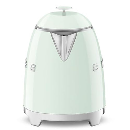 SMEG Mini 50's Retro Style 3 Cup Electric Kettle with Double Wall Anti Slip Base and Water Level Indicator (Pastel Green)