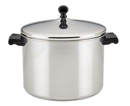 Farberware Classic Series Stainless Steel Stock Pot with Lid, 8-Quart, Silver