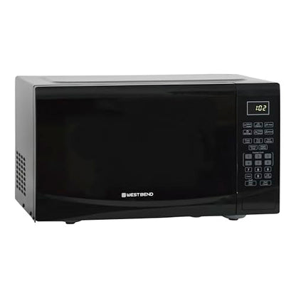 West Bend Microwave Oven, 900-Watts, 0.9 Cu.Ft., in Black Finish