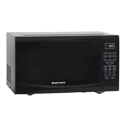 West Bend Microwave Oven, 900-Watts, 0.9 Cu.Ft., in Black Finish