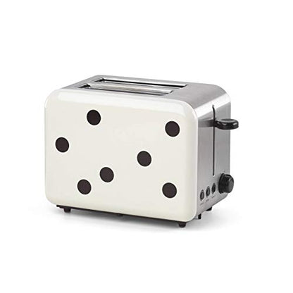 kate spade new york Deco Dot 2-Slice Toaster, White with Black Dots