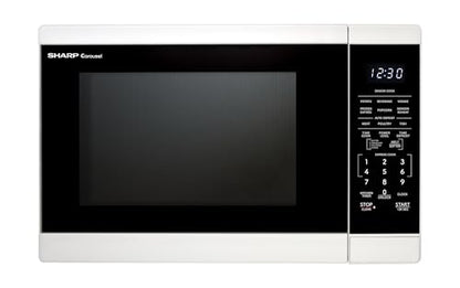 SHARP Countertop Microwave Oven with Removable 12.4" Carousel Turntable, 1100 Watt, 1.4 Cubic Feet, White