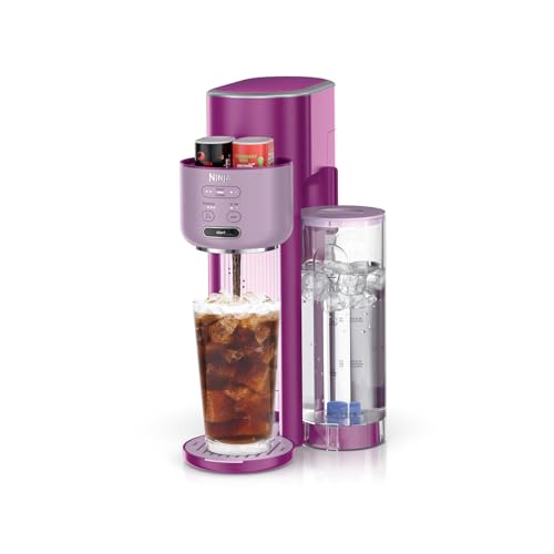 Ninja Thirsti Ultimate Drink System | Still or Sparkling Soda Maker | Create fountain-fresh drinks with 20+ zero or low-calorie flavors | Customize your fizz and flavor | Pink | WC3001PK1