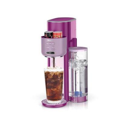 Ninja Thirsti Ultimate Drink System | Still or Sparkling Soda Maker | Create fountain-fresh drinks with 20+ zero or low-calorie flavors | Customize your fizz and flavor | Pink | WC3001PK1