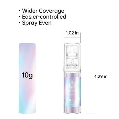 Iridescent Edible Glitter - Herbeklab Edible Glitter Spray 10g Edible Iridescent Glitter for Cakes Food Grade Drink Glitter Rainbow Edible Glitter for Cocktails Chocolate Strawberry