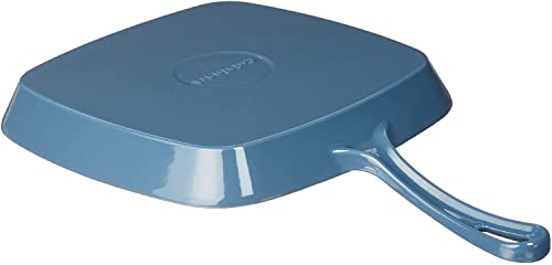 Cuisinart , 9.25" Square Grill Pan, Enameled Provencial Blue