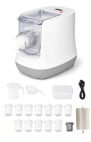 KabFbit Automatic Pasta Maker, 13 Discs, 500g Flour Capacity