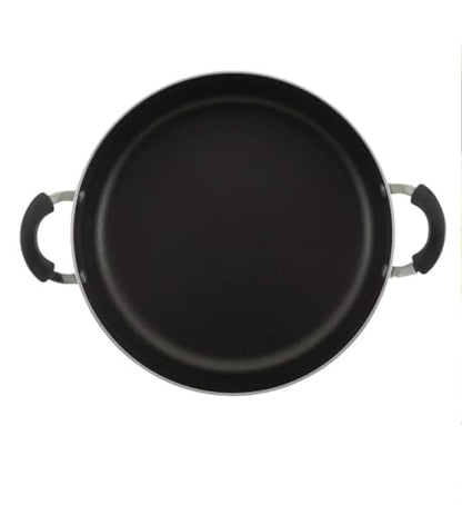 Generic 14-inch Easy Clean Nonstick Family Pan, Jumbo Cooker with Lid (Black), 15.37