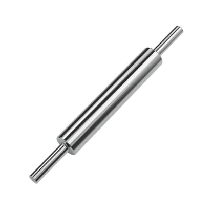 Rolling Pin (17 Inches) –304 Stainless Steel Roll Pins for Baking Pizza Dough Pie Cookie-Dough Roller& Smooth Construction - Essential Kitchen Utensil