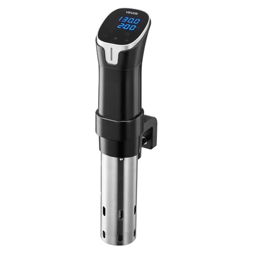 VEVOR Sous Vide Precision Cooker, 1100W Sous-Vide Cooking Machine, WIFI Immersion Circulator with LED Digital Display, Fast-Heating, Accurate Temperature & Timer Control, SUS304 Stainless Steel
