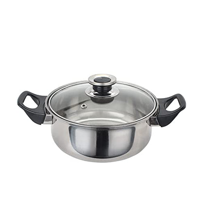 Simpli-Magic 12 Piece Stainless Steel Cookware Set, Silver