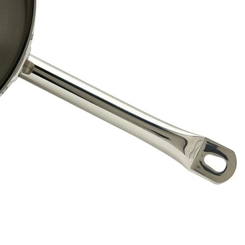 Winco Heavy-Duty Stainless Steel Sauce Pan with Cover, 6 Quart