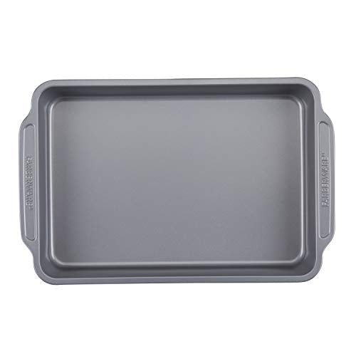 Farberware Nonstick Bakeware Set Includes Cookie Sheets/Baking Cake Muffin and Bread Pan, 8 Piece, Gray