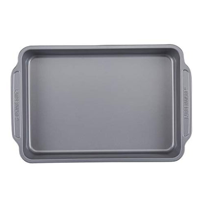 Farberware Nonstick Bakeware Set Includes Cookie Sheets/Baking Cake Muffin and Bread Pan, 8 Piece, Gray
