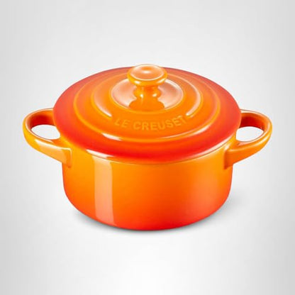 Le Creuset Stoneware Mini Round Cocotte, 8 oz., Flame
