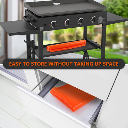 36" Silicone Griddle Mat for Blackstone 36 Inch Griddle, Heavy Duty Food Grade Silicone Griddle Cover, Protect Your Griddle from Dirt & Rust All Year Round - CookCave