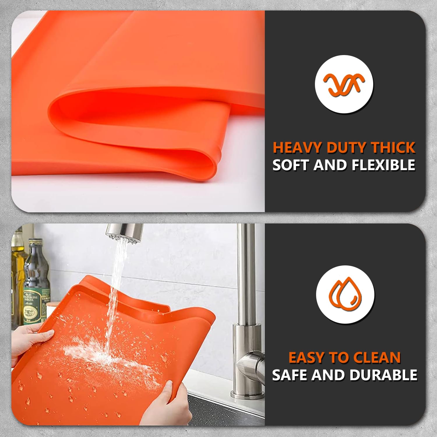 36" Silicone Griddle Mat for Blackstone 36 Inch Griddle, Heavy Duty Food Grade Silicone Griddle Cover, Protect Your Griddle from Dirt & Rust All Year Round - CookCave