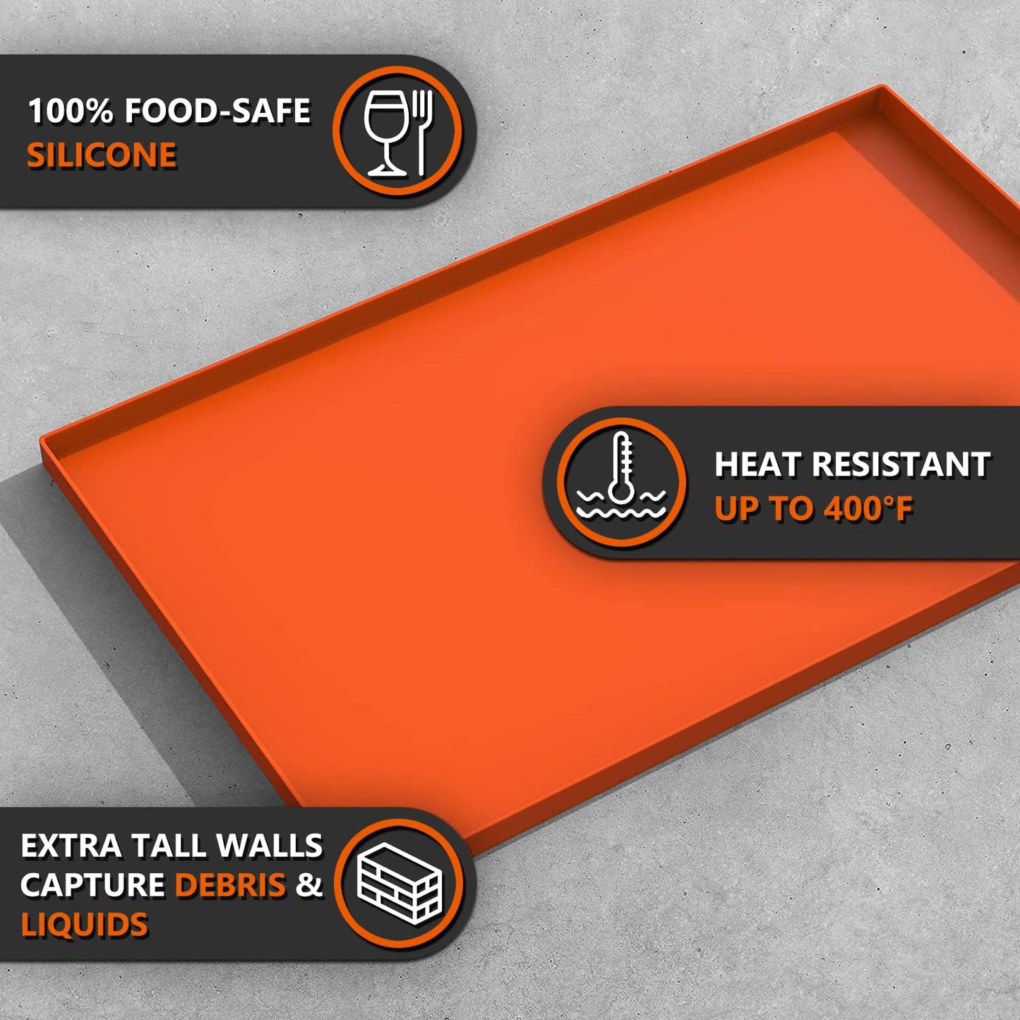 36" Silicone Griddle Mat for Blackstone 36 Inch Griddle, Heavy Duty Food Grade Silicone Griddle Cover, Protect Your Griddle from Dirt & Rust All Year Round - CookCave