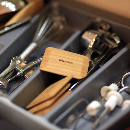 4 Pcs Wooden Pot & Pan Scrapers | Premium Ash Wood, Non-Scratch, Food-Safe | Ergonomic, Non-Toxic, Easy to Clean | Ideal for Baking and Dish-Safe - CookCave