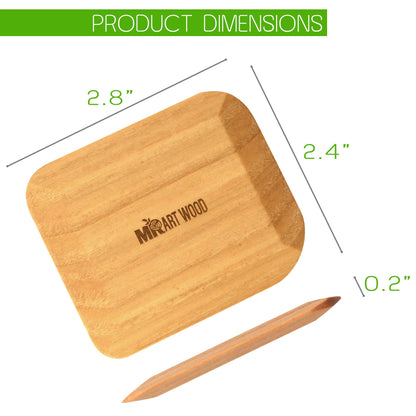 4 Pcs Wooden Pot & Pan Scrapers | Premium Ash Wood, Non-Scratch, Food-Safe | Ergonomic, Non-Toxic, Easy to Clean | Ideal for Baking and Dish-Safe - CookCave