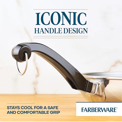 Farberware Classic Series Stainless Steel Frying Pan Set, 8.25-Inch and 10-Inch Skillets