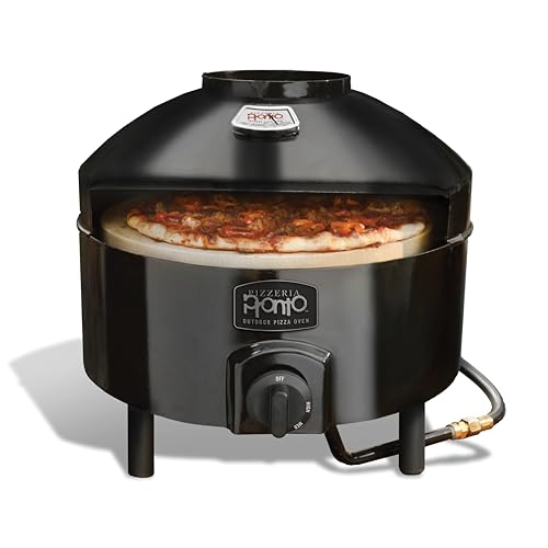 Pizzacraft Portable Outdoor Pizza Oven - Stonebaked Pizza Oven - Thermabond Technology, Even Heat Distribution, and 2 Baking Stones - Stainless Steel - Perfect for Backyard, Camping, and Tailgating