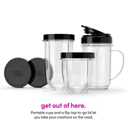 magic bullet® Personal Blender, 22 oz Cup, 250 Watt, Black, MBR-1101AK