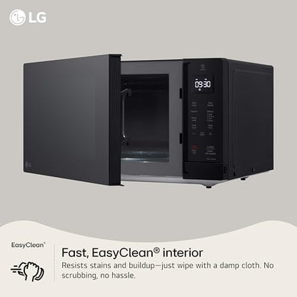 LG Countertop Microwave, 1.1 cu. ft., Black, 20.1x11.4x15.7 Inches, EasyClean Interior, 900 Watts