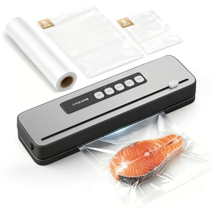 DREAME VS20 Food Vacuum Sealer, 65kPa Compact Sealer, 5 Modes with Cutter