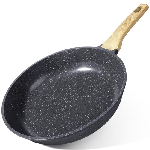 GiPP Non Stick Frying Pan - 8" Nonstick Pan Skillet with Ceramic Coating,Non Toxic Fry Pans for Cooking, Omelette Pan with Stay Cool Handle, Induction Compatible, PFAS/PTFE/PFOA Free (Gray)
