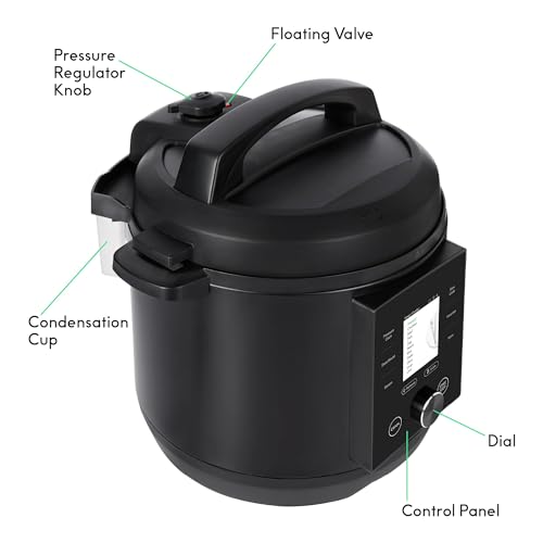 CHEF iQ Smart Pressure Cooker with WiFi and Built-in Scale - Easy-to-Use 10-in-1 Multicooker with 500+ Guided Recipes - Rice Cooker, Slow Cooker, Instant Meals for Foodies - 6 Quart - Family Size