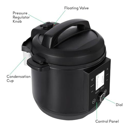 CHEF iQ Smart Pressure Cooker with WiFi and Built-in Scale - Easy-to-Use 10-in-1 Multicooker with 500+ Guided Recipes - Rice Cooker, Slow Cooker, Instant Meals for Foodies - 6 Quart - Family Size