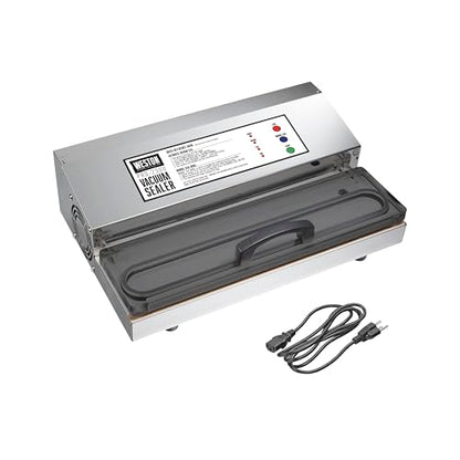 Weston Brands Vacuum Sealer Machine for Food Preservation & Sous Vide, Extra-Wide 5mm Bar for Sealing Bags up to 15" Wide, 1020 Watts, Commercial Grade Pro 2300, Stainless Steel (65-0220-W)