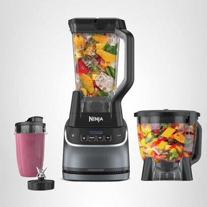 Ninja UltraCrush Professional Kitchen System | 1500W, 72oz Full-Size Blender, 8-Cup Food Processor & 18 oz To-Go Cup | Total Crushing Technology, Smoothies, Ice Crush, Chopping | Silver | BP401 (2026)
