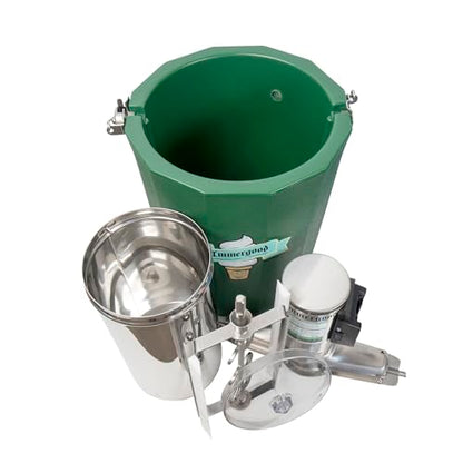 Immergood - 8 qt - Electric Ice Cream Maker - Stainless Steel - 110 volt
