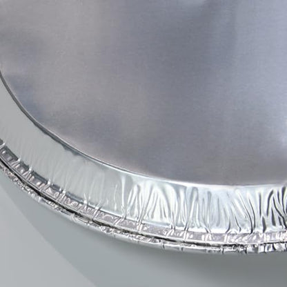 Pack of 12 Disposable Round Foil Pizza Pans Round Aluminum Foil Pans Large Serving Trays for Pizzas, Giant Size Chocolate Chip Cookie Cake Tin– Size: 12 Inch (12 Inch)