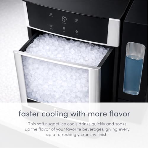 Avalon Nugget Ice Maker Chewable Ice 38 lbs Per Day, One Click Operation, Large Ice Storage, 1 Gallon Water Tank