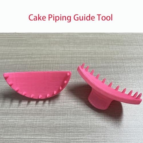 SPANSEE 2 PCS Cake Arch Guide Tool, Cake Piping Guide Tool, Ruffle Guide Stencil, Cake Decorating Tools, Cake Ruffle Marker for 6"-10" Cakes