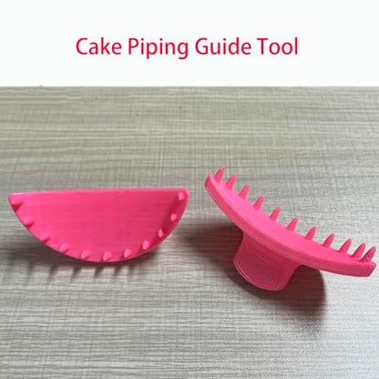 SPANSEE 2 PCS Cake Arch Guide Tool, Cake Piping Guide Tool, Ruffle Guide Stencil, Cake Decorating Tools, Cake Ruffle Marker for 6"-10" Cakes