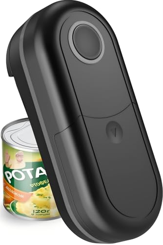 Handsfree Electric Can Opener Fits All Can Sizes, Electric Can Openers for Kitchen Food Safe with Smooth Edge, Kitchen Gadgets Battery Operated Can Openers for Seniors, Arthritis and Chef