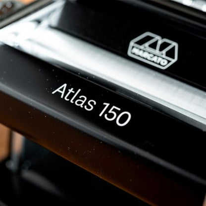Marcato Atlas Pasta Machine, Made in Italy, Black, Includes Pasta Cutter, Hand Crank, and Instructions