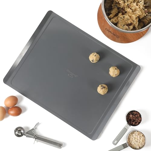 Calphalon Titan Steel Core PFA Free Nonstick 17 x 14 Cookie Sheet Baking Pan, Heavy Duty Reinforced Steel Bakeware for Even Heating, Oven Safe Baking Tray for Cookies