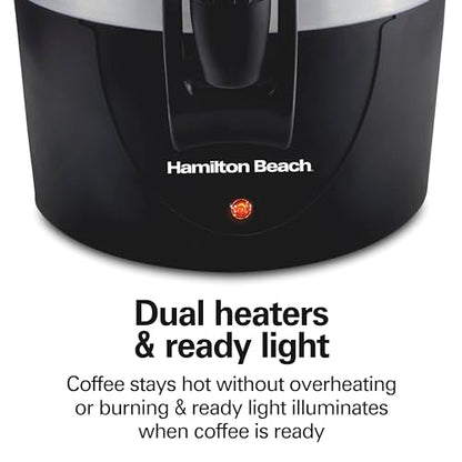 Hamilton Beach 45 Cup Fast Brew Coffee Urn and Hot Beverage Dispenser, 40521