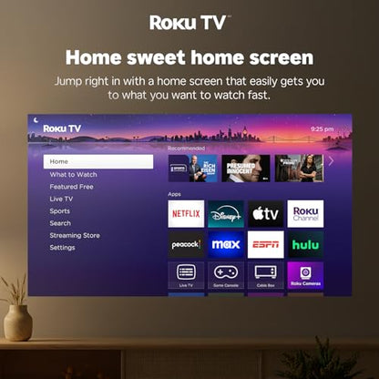 Aurzen Roku TV Smart Projector with Wifi and Bluetooth, D1R Cube Roku Streaming Experience Built-in, Sealed Optical Engine, 1080P FHD, DoIby Audio, Portable Mini Projector for Home/Outdoor Movies