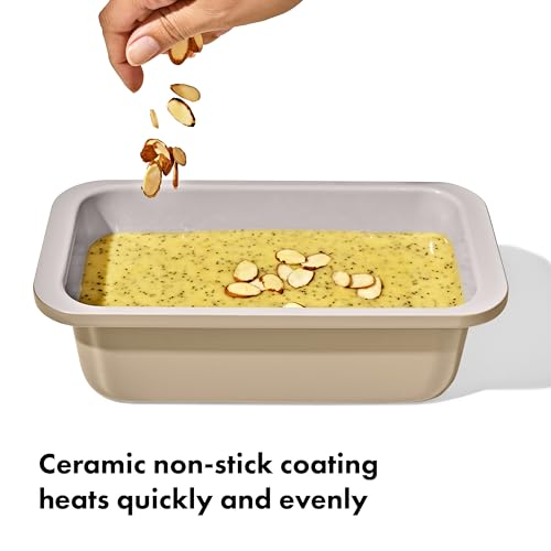 OXO Good Grips Non-Stick Pro Ceramic Coated Metal Bakeware 1Lb Loaf Pan – Biscuit