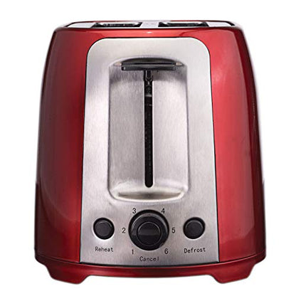 Brentwood TS-292R Cool Touch 2-Slice Extra Wide Slot Toaster, Red