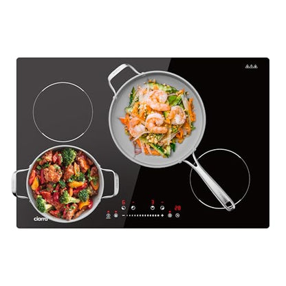CIARRA 30 inch Induction Cooktop 4 Burners, 8200W Built-in Induction Stovetop with Booster, Timer & Safety Lock – Professional Heavy‑Duty